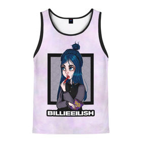 Мужская майка 3D с принтом Billie Eilish в городе Новоалтайск, 100% полиэстер | круглая горловина, приталенный силуэт, длина до линии бедра. Пройма и горловина окантованы тонкой бейкой | at | billie | don’t | eilish | electronic | eyes | me | music | ocean | pirate | smile | synthpop | usa | айлиш | билли | музыка | пайрэт | синти поп | сша | электронная | электропоп