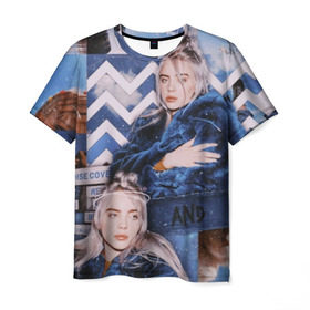Мужская футболка 3D с принтом Billie Eilish в городе Новоалтайск, 100% полиэфир | прямой крой, круглый вырез горловины, длина до линии бедер | ailish | billi | billie eilish | bury a friend | copycat | crown | dont smile at me | lovely | music | my boy | party favor | pop | били | билли айлиш | музыка | певица | поп | эйлиш