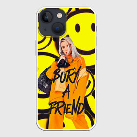Чехол для iPhone 13 mini с принтом Billie Eilish Выкинь Друга в городе Новоалтайск,  |  | Тематика изображения на принте: billie eilish | bury a friend | билли айлиш | надпись | певица | с надписью | цитата | цитаты