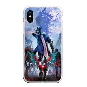 Чехол для iPhone XS Max матовый с принтом Devil May Cry 5 в городе Новоалтайск, Силикон | Область печати: задняя сторона чехла, без боковых панелей | capcom | demon | devil | devil may cry | dmc | game | город | демон | демоны | демоны тоже плачут | игра | меч | слэшер | человек