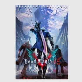 Скетчбук с принтом Devil May Cry 5 в городе Новоалтайск, 100% бумага
 | 48 листов, плотность листов — 100 г/м2, плотность картонной обложки — 250 г/м2. Листы скреплены сверху удобной пружинной спиралью | capcom | demon | devil | devil may cry | dmc | game | город | демон | демоны | демоны тоже плачут | игра | меч | слэшер | человек