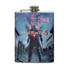 Фляга с принтом Devil May Cry 5 в городе Новоалтайск, металлический корпус | емкость 0,22 л, размер 125 х 94 мм. Виниловая наклейка запечатывается полностью | Тематика изображения на принте: cs go | devil may cry | dmc5 | game | logo | битва | бой | вой | игра | контр страйк | кровь | крылья | логотип | надпись | фантастика | фэнтази | экшен