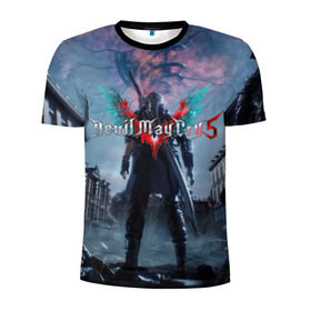 Мужская футболка 3D спортивная с принтом Devil May Cry 5 в городе Новоалтайск, 100% полиэстер с улучшенными характеристиками | приталенный силуэт, круглая горловина, широкие плечи, сужается к линии бедра | cs go | devil may cry | dmc5 | game | logo | битва | бой | вой | игра | контр страйк | кровь | крылья | логотип | надпись | фантастика | фэнтази | экшен