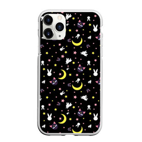 Чехол для iPhone 11 Pro Max матовый с принтом Sailor Moon Pattern в городе Новоалтайск, Силикон |  | Тематика изображения на принте: аниме | детский | зайчик | зая | звезды | кролик | луна в матроске | матросска | месяц | милота | милый | небо | паттерн | сейлор мун | черный