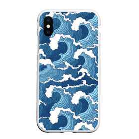 Чехол для iPhone XS Max матовый с принтом Морские волны в городе Новоалтайск, Силикон | Область печати: задняя сторона чехла, без боковых панелей | Тематика изображения на принте: background | blue | drawing | element | fashion | foam | graphics | illustration | ocean | picture | sea | storm | style | water | waves | wind | ветер | вода | волны | графика | иллюстрация | картинка | мода | море | морские | океан | пена | ри
