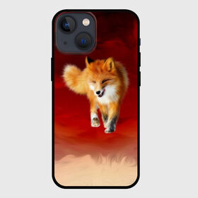 Чехол для iPhone 13 mini с принтом Огненная Лиса в городе Новоалтайск,  |  | Тематика изображения на принте: fire fox | firefox | fox | fox say | ylvis   the fox | главное фыр | кицунэ | лиза | лиса | лисичка | мемасики | мемы | огонь | фыр фыр | хитрая лиса | я хочу фырфыр