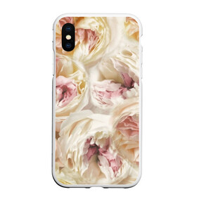 Чехол для iPhone XS Max матовый с принтом Нежные Пионы в городе Новоалтайск, Силикон | Область печати: задняя сторона чехла, без боковых панелей | Тематика изображения на принте: букет | красивый | милый | пион | роза | розовый | розочка | свадебный | флористика | цветок | цветы
