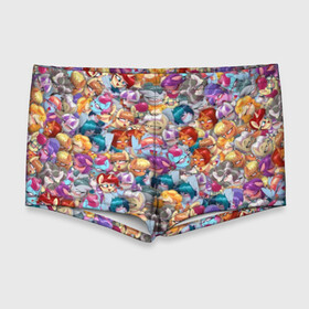 Мужские купальные плавки 3D с принтом My Little Pony Ahegao патттерн в городе Новоалтайск, Полиэстер 85%, Спандекс 15% |  | Тематика изображения на принте: anime | mlp | аниме | ахегао | единорог | лошадь | мультфильм | паттерн | пони | правило 34 | стикербомбинг