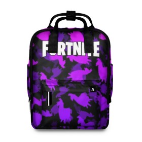 Женский рюкзак 3D с принтом Fortnite (Лама) в городе Новоалтайск, 100% полиэстер | лямки с регулируемой длиной, сверху ручки, чтобы рюкзак нести как сумку. Основное отделение закрывается на молнию, как и внешний карман. Внутри два дополнительных кармана, один из которых закрывается на молнию. По бокам два дополнительных кармашка, куда поместится маленькая бутылочка
 | Тематика изображения на принте: fortnite | game | ninja | online. twitch | битва | игра | камуфляж | король | ниндзя | онлайн | твич | форнайт | фортнайт