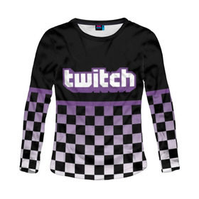 Женский лонгслив 3D с принтом Twitch (2) в городе Новоалтайск, 100% полиэстер | длинные рукава, круглый вырез горловины, полуприлегающий силуэт | 