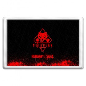 Магнит 45*70 с принтом RAINBOW SIX SIEGE OUTBREAK в городе Новоалтайск, Пластик | Размер: 78*52 мм; Размер печати: 70*45 | game | outbreak | rainbow six | rainbow six siege | игра