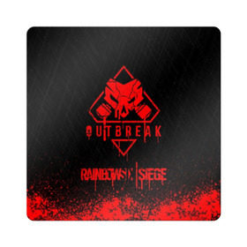 Магнит виниловый Квадрат с принтом RAINBOW SIX SIEGE OUTBREAK в городе Новоалтайск, полимерный материал с магнитным слоем | размер 9*9 см, закругленные углы | game | outbreak | rainbow six | rainbow six siege | игра