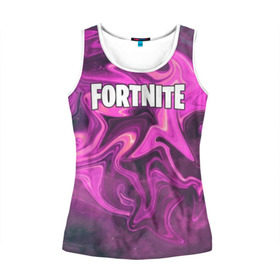Женская майка 3D с принтом Fortnite (liquify space) в городе Новоалтайск, 100% полиэстер | круглая горловина, прямой силуэт, длина до линии бедра | fortnite | game | ninja | online. twitch | битва | игра | камуфляж | король | ниндзя | онлайн | твич | форнайт | фортнайт