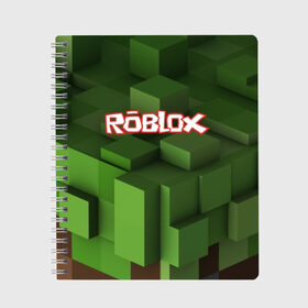 Тетрадь с принтом Roblox в городе Новоалтайск, 100% бумага | 48 листов, плотность листов — 60 г/м2, плотность картонной обложки — 250 г/м2. Листы скреплены сбоку удобной пружинной спиралью. Уголки страниц и обложки скругленные. Цвет линий — светло-серый
 | play | roblox | детская | для детей | игра | онлайн | ребенку | роблокс | роболкс | симулятор