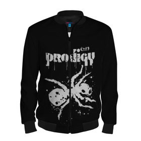 Мужской бомбер 3D с принтом The Prodigy логотип в городе Новоалтайск, 100% полиэстер | застегивается на молнию, по бокам два кармана без застежек, по низу бомбера и на воротнике - эластичная резинка | 2019 | album | art | break | dance | logo | music | prodigy | брейк | граффити | группа | заставка | лого | логотип | музыка | муравей | новый альбом | обложка альбома | продиджи