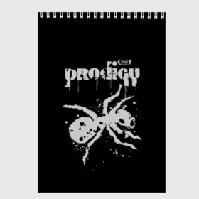 Скетчбук с принтом The Prodigy логотип в городе Новоалтайск, 100% бумага
 | 48 листов, плотность листов — 100 г/м2, плотность картонной обложки — 250 г/м2. Листы скреплены сверху удобной пружинной спиралью | 2019 | album | art | break | dance | logo | music | prodigy | брейк | граффити | группа | заставка | лого | логотип | музыка | муравей | новый альбом | обложка альбома | продиджи