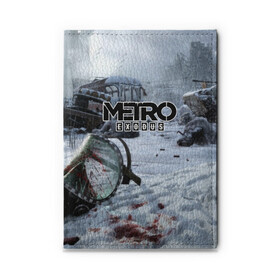 Обложка для автодокументов с принтом METRO EXODUS в городе Новоалтайск, натуральная кожа |  размер 19,9*13 см; внутри 4 больших “конверта” для документов и один маленький отдел — туда идеально встанут права | Тематика изображения на принте: 2035 | exodus | metro | metro exodus | metro: exodus | survival horror | арт | артём | исход | метро | метро исход | метро:исход