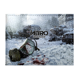 Обложка для студенческого билета с принтом METRO EXODUS в городе Новоалтайск, натуральная кожа | Размер: 11*8 см; Печать на всей внешней стороне | Тематика изображения на принте: 2035 | exodus | metro | metro exodus | metro: exodus | survival horror | арт | артём | исход | метро | метро исход | метро:исход