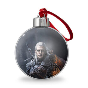 Ёлочный шар с принтом Генри Ведьмак Сериал в городе Новоалтайск, Пластик | Диаметр: 77 мм | ciri | geralt | henry cavill | wild hunt | witcher | ведьмак | генри кавилл | геральт | дикая охота | цири