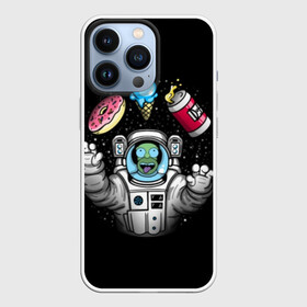 Чехол для iPhone 13 Pro с принтом Гомер в космосе в городе Новоалтайск,  |  | bart | homer | lisa | simpsons | space | барт | гомер | космос | пончик | симпсоны