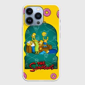 Чехол для iPhone 13 Pro с принтом Симпсоны (3) в городе Новоалтайск,  |  | bart | homer | lisa | simpsons | барт | гомер | лиза | мардж | пончик | симпсоны