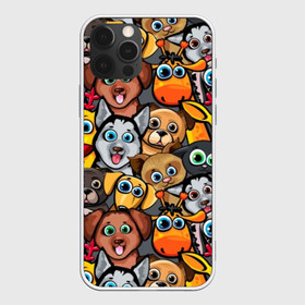 Чехол для iPhone 12 Pro Max с принтом Веселые собаки в городе Новоалтайск, Силикон |  | Тематика изображения на принте: бульдог | голубые глаза | доберман | животные | жирафы | котики | милые | олени | разноцветные | собаки | хаски | яркие
