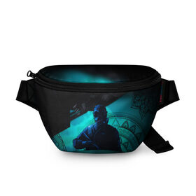 Поясная сумка 3D с принтом Rainbow Six Siege. Thatcher в городе Новоалтайск, 100% полиэстер | плотная ткань, ремень с регулируемой длиной, внутри несколько карманов для мелочей, основное отделение и карман с обратной стороны сумки застегиваются на молнию | Тематика изображения на принте: 