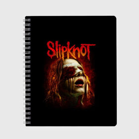 Тетрадь с принтом Slipknot в городе Новоалтайск, 100% бумага | 48 листов, плотность листов — 60 г/м2, плотность картонной обложки — 250 г/м2. Листы скреплены сбоку удобной пружинной спиралью. Уголки страниц и обложки скругленные. Цвет линий — светло-серый
 | альтернативный | американская | глэм | готик | гранж | группа | метал | модные | музыка | пост | рок | хард