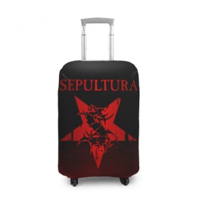 Чехол для чемодана 3D с принтом Sepultura в городе Новоалтайск, 86% полиэфир, 14% спандекс | двустороннее нанесение принта, прорези для ручек и колес | sepultura | грув метал | группы | дэт метал | метал | музыка | рок | трэш метал