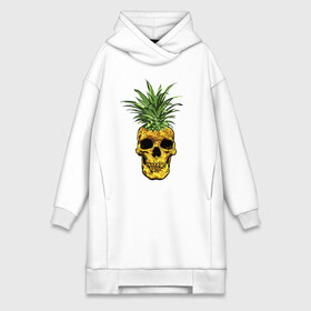 Платье-худи хлопок с принтом Ананас в городе Новоалтайск,  |  | cool | creative | design | fruit | green | hype | new york | pineapple | skull | summer | supreme | vanguard | vegan | авангард | ананас | дизайн | зеленый | креатив | круто | лето | фрукт | хайп | череп