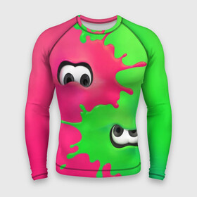 Мужской рашгард 3D с принтом Splatoon 2 в городе Новоалтайск,  |  | booble gum | game | green | nintendo | pink | shooter | splatoon | switch | twitch | битва | брызги | глаза | головоногие | детям | драка | зеленый | игра | краска | краски | нинтендо | оружие | от третьего лица | розовый | стрелялки | шутер