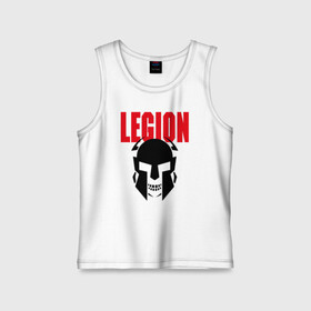Детская майка хлопок с принтом Legion в городе Новоалтайск,  |  | black | cool | creative | design | fashion | hype | legion | philosophy | rom | skeleton | skull | supreme | vanguard | авангард | дизайн | креатив | круто | легион | мода | рим | скелет | философия | хайп | череп | черный