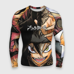 Мужской рашгард 3D с принтом Красочный арт Асты в городе Новоалтайск,  |  | asta | black clover | dream knights | noel | quartet knights | yami | аниме | анимэ | аста | буракку куро:ба | демон | король магов | манга | черный бык | чёрный клевер | юно