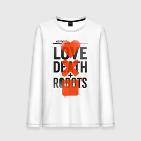 Мужской лонгслив хлопок с принтом LOVE DEATH + ROBOTS в городе Новоалтайск, 100% хлопок |  | death | love death + robots | netflix | robots | любовь | нетфликс | роботы | сериал