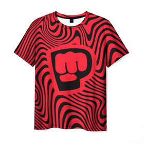 Мужская футболка 3D с принтом PewDiePie Logo в городе Новоалтайск, 100% полиэфир | прямой крой, круглый вырез горловины, длина до линии бедер | bro fist | pdp. | pewdiepie | блоггер | логотип | пьюдипай | ютуб | ютубер