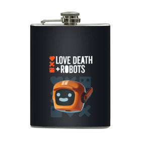 Фляга с принтом Love, Death & Robots в городе Новоалтайск, металлический корпус | емкость 0,22 л, размер 125 х 94 мм. Виниловая наклейка запечатывается полностью | cartoon | death | fantasy | heavy | horror | metal | miller | netflix | robots | tim | witness | любовь | миллер | мультфильм | робот | роботы | тим | ужасы | фэнтези