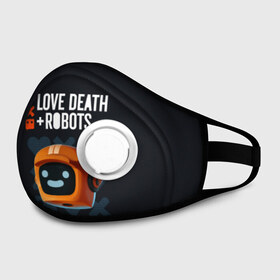 Маска из неопрена с принтом Love, Death & Robots в городе Новоалтайск, неопрен 100% | Форма огибающая нос. Резинки для ушей с дополнительной резинкой на затылке. Клапан для выдоха для активного дыхания при занятиях спортом. Эластичный материал маски и окантовки для лучшего растяжения и прилегания маски.  | cartoon | death | fantasy | heavy | horror | metal | miller | netflix | robots | tim | witness | любовь | миллер | мультфильм | робот | роботы | тим | ужасы | фэнтези