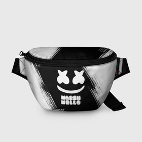 Поясная сумка 3D с принтом Marshmello 4 в городе Новоалтайск, 100% полиэстер | плотная ткань, ремень с регулируемой длиной, внутри несколько карманов для мелочей, основное отделение и карман с обратной стороны сумки застегиваются на молнию | dj | fortnite | marshmello | music | дж | зефир | маршмелоу | музыка | форнайт | фортнайт