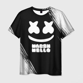 Мужская футболка 3D с принтом Marshmello 4 в городе Новоалтайск, 100% полиэфир | прямой крой, круглый вырез горловины, длина до линии бедер | dj | fortnite | marshmello | music | дж | зефир | маршмелоу | музыка | форнайт | фортнайт