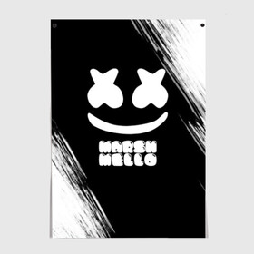 Постер с принтом Marshmello 4 в городе Новоалтайск, 100% бумага
 | бумага, плотность 150 мг. Матовая, но за счет высокого коэффициента гладкости имеет небольшой блеск и дает на свету блики, но в отличии от глянцевой бумаги не покрыта лаком | dj | fortnite | marshmello | music | дж | зефир | маршмелоу | музыка | форнайт | фортнайт