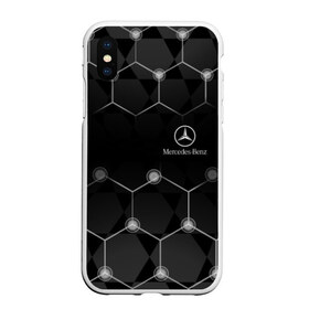 Чехол для iPhone XS Max матовый с принтом Mercedes в городе Новоалтайск, Силикон | Область печати: задняя сторона чехла, без боковых панелей | amg | mercedes | авто | автомобиль | иномарка | логотип | машина | мерседес | текстура