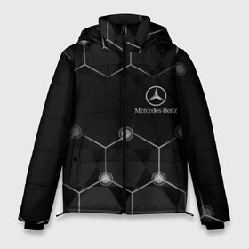 Мужская зимняя куртка 3D с принтом Mercedes в городе Новоалтайск, верх — 100% полиэстер; подкладка — 100% полиэстер; утеплитель — 100% полиэстер | длина ниже бедра, свободный силуэт Оверсайз. Есть воротник-стойка, отстегивающийся капюшон и ветрозащитная планка. 

Боковые карманы с листочкой на кнопках и внутренний карман на молнии. | amg | mercedes | авто | автомобиль | иномарка | логотип | машина | мерседес | текстура
