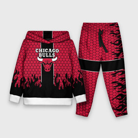 Детский костюм 3D (с толстовкой) с принтом CHICAGO BULLS в городе Новоалтайск,  |  | chicago bulls | chicago bulls jordan | nba chicago bulls | nike chicago bulls | баскетбол нба | лейкерс чикаг | нба | чикаго атланта | чикаго буллз | чикаго буллз 2019 | чикаго буллз атланта