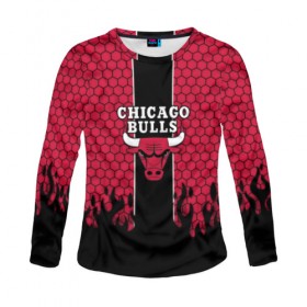 Женский лонгслив 3D с принтом CHICAGO BULLS в городе Новоалтайск, 100% полиэстер | длинные рукава, круглый вырез горловины, полуприлегающий силуэт | chicago bulls | chicago bulls jordan | nba chicago bulls | nike chicago bulls | баскетбол нба | лейкерс чикаг | нба | чикаго атланта | чикаго буллз | чикаго буллз 2019 | чикаго буллз атланта