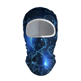 Балаклава 3D с принтом Ghosty в городе Новоалтайск, 100% полиэстер, ткань с особыми свойствами — Activecool | плотность 150–180 г/м2; хорошо тянется, но при этом сохраняет форму. Закрывает шею, вокруг отверстия для глаз кайма. Единый размер | абстракция | аниме | белый | кавай | каспер | милота | приведение | приведенька | призрак | свет | синий