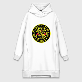 Платье-худи хлопок с принтом Cobra Kai в городе Новоалтайск,  |  | box | boxing | bruce lee | champion | dragon | fight | fighter | judo | muay thai | team | tiger | ufc | али | бое | боевые | бой | бокс | боксер | борьба | брюс ли | воин | дзюдо | дракон | единоборства | змея | искусство | карате | контакт | кулак