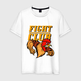Мужская футболка хлопок с принтом Fight Club в городе Новоалтайск, 100% хлопок | прямой крой, круглый вырез горловины, длина до линии бедер, слегка спущенное плечо. | Тематика изображения на принте: box | boxing | bruce lee | champion | dragon | fight | fighter | judo | muay thai | team | tiger | ufc | али | боевые | боец | бой | бокс | боксер | борьба | брюс ли | воин | дзюдо | дракон | единоборства | искусство | карате | контакт | кулак | лев