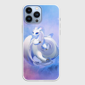 Чехол для iPhone 13 Pro Max с принтом дневная фурия в городе Новоалтайск,  |  | Тематика изображения на принте: how to train your dragon | light fury | беззубик | дракон | как приручить дракона | ночная фурия
