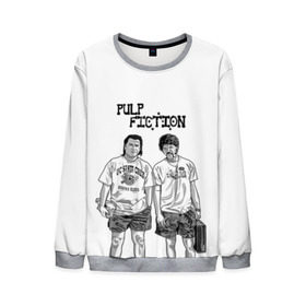 Мужской свитшот 3D с принтом Pulp Fiction в городе Новоалтайск, 100% полиэстер с мягким внутренним слоем | круглый вырез горловины, мягкая резинка на манжетах и поясе, свободная посадка по фигуре | кино | криминальное чтиво | тарантино | фильмы | чтиво