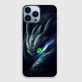 Чехол для iPhone 13 Pro Max с принтом ночная фурия в городе Новоалтайск,  |  | Тематика изображения на принте: how to train your dragon | night fury | беззубик | дракон | как приручить дракона | ночная фурия